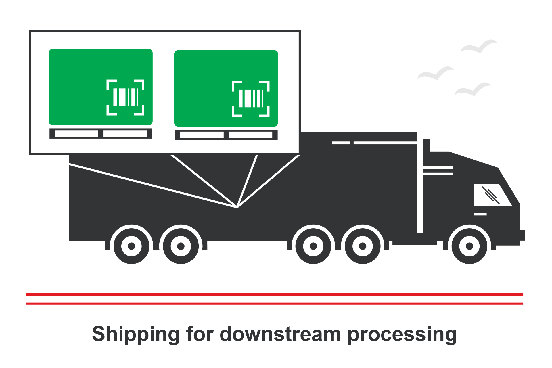 Shipping for downstream processing