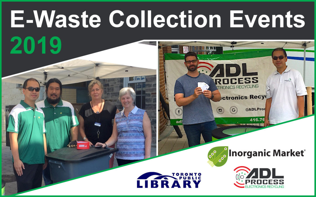 E-Waste Collection Events Summer 2019